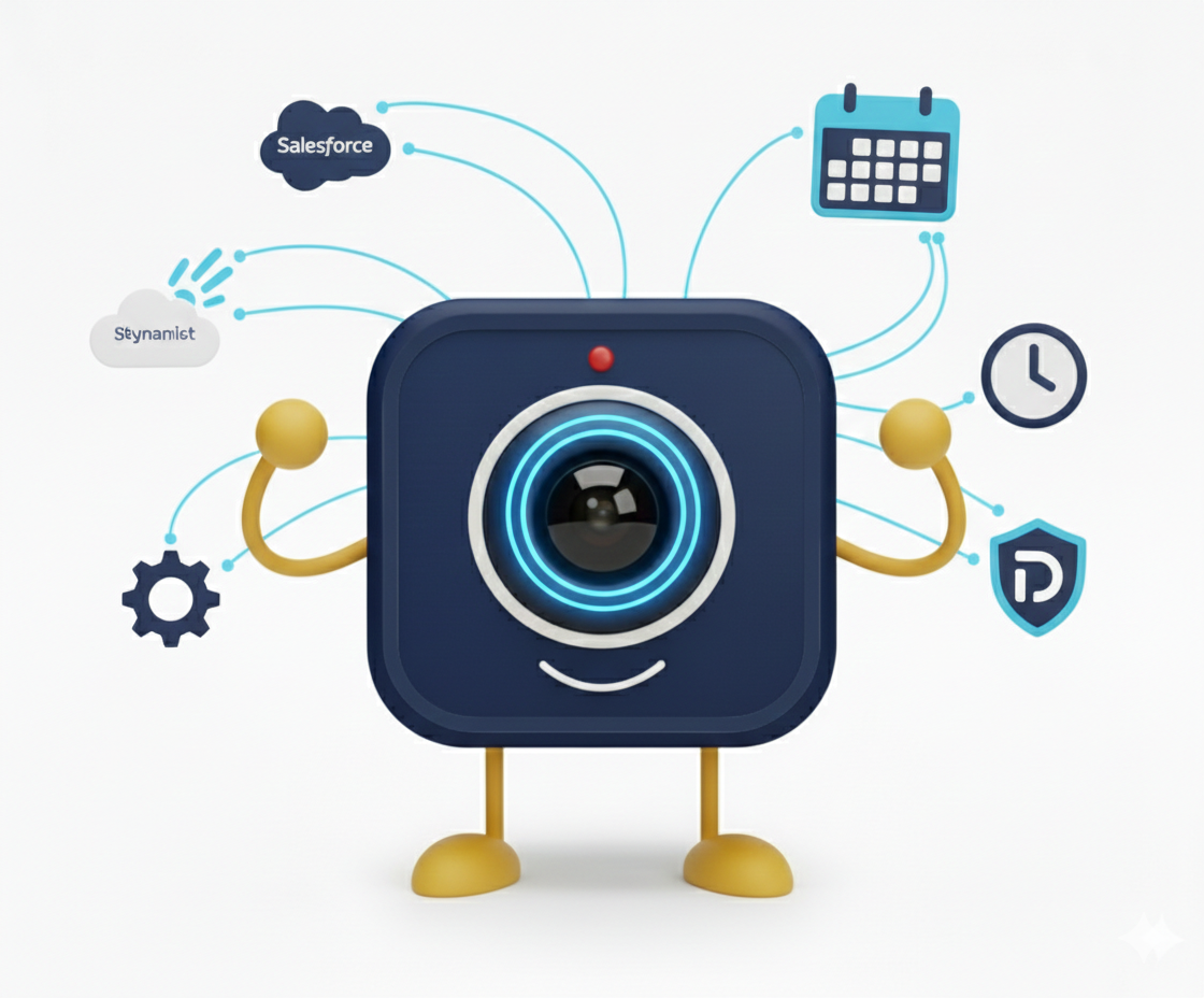 Integraciones de CRM y calendario: Conecte los datos de sus reuniones